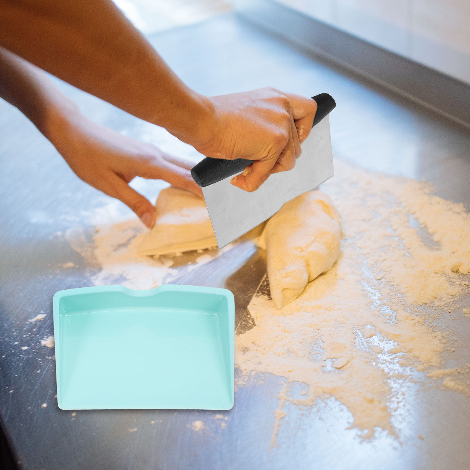 Bench Scraper Dough - Set di 1 Raschietto per Impasto