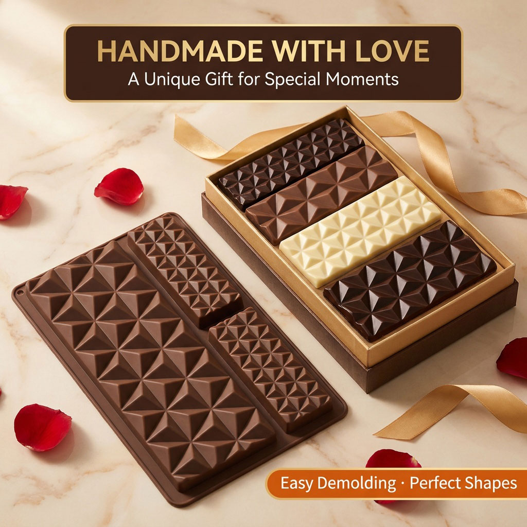 Kitchen Baking Molds - Stampo in silicone 2-in-1 per barrette