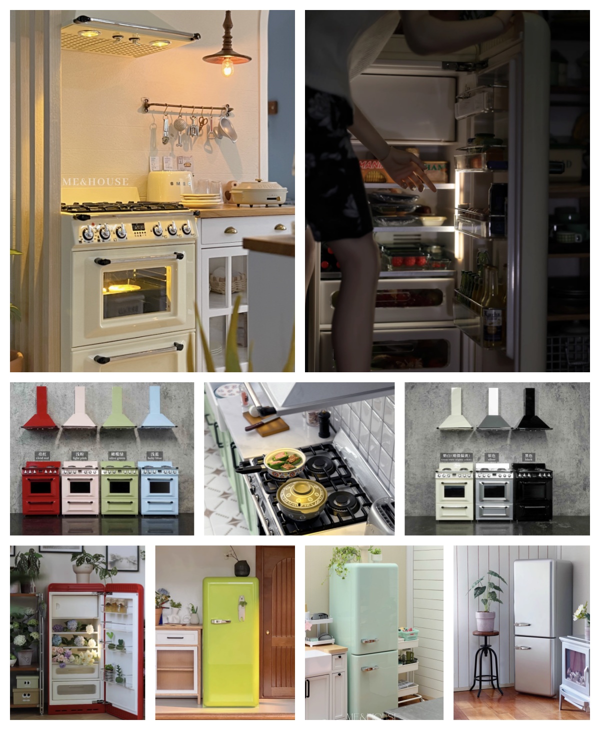 Miniature Baking Kitchen - 1/6 Mobili da cucina moderni in