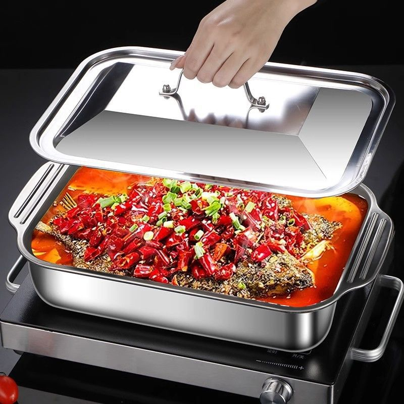 Kitchen And Baking Equipment - Teglia Profonda in Acciaio Inox con