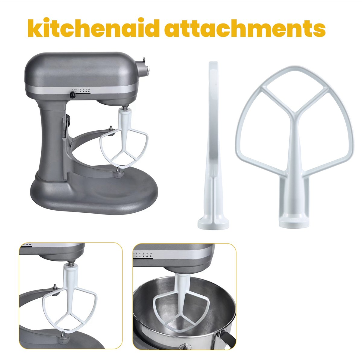 Kitchenaid Baking Set - Frusta Piatta Rivestita Doings K5AB K5SS