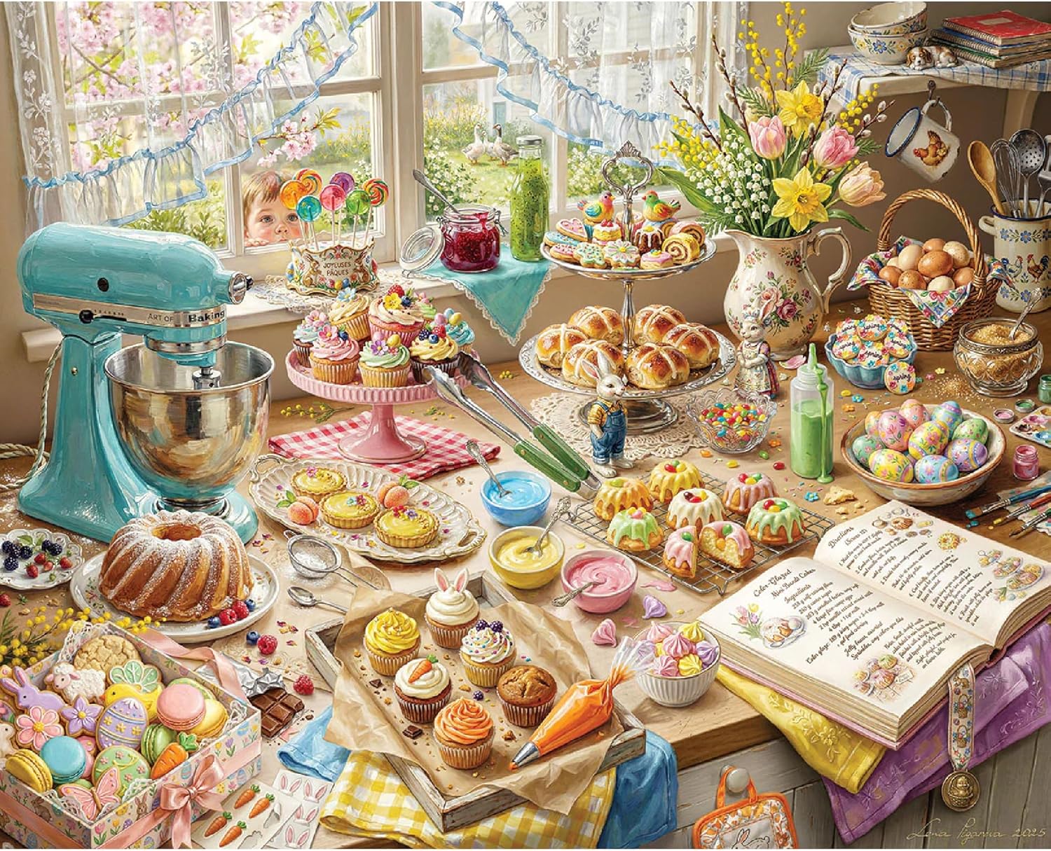 Kitchen Baking Game - Puzzle da 1000 Pezzi per Adulti,