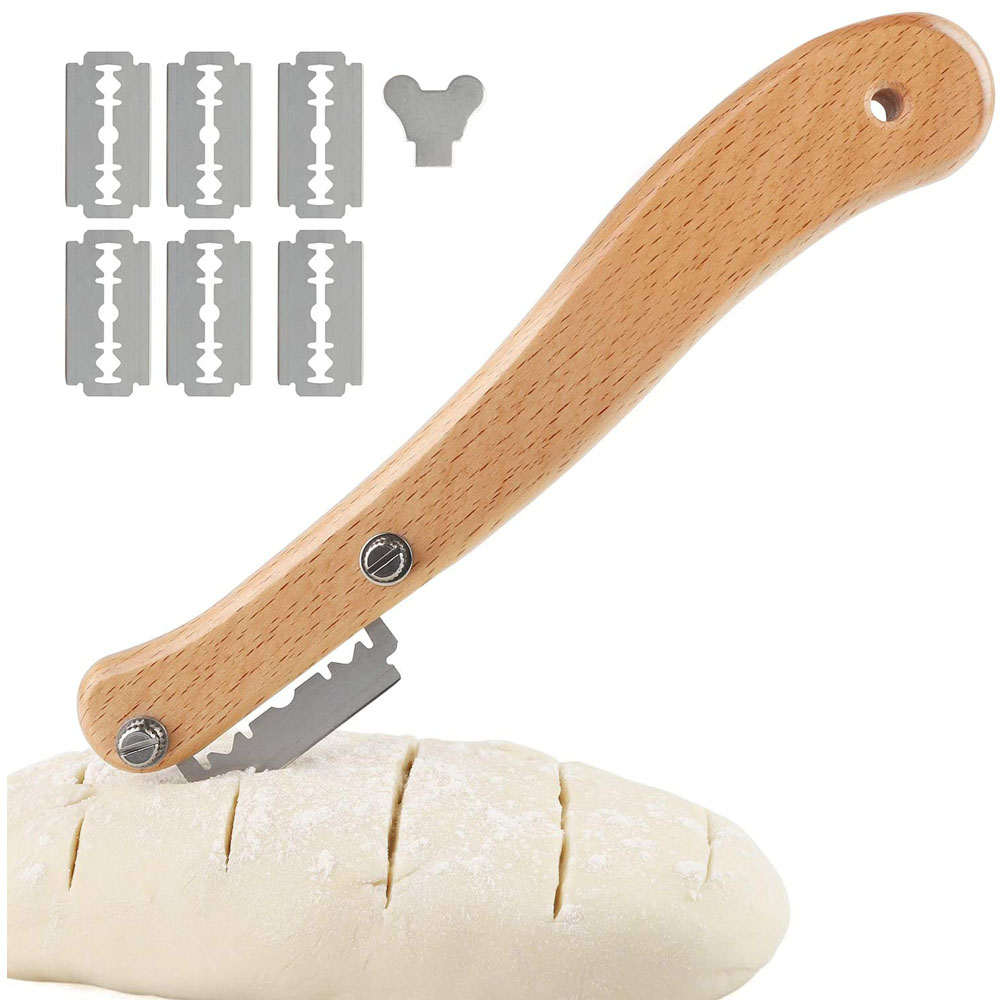 Bread Lame Scoring - Panifici Lame Manico in legno Affettatrice