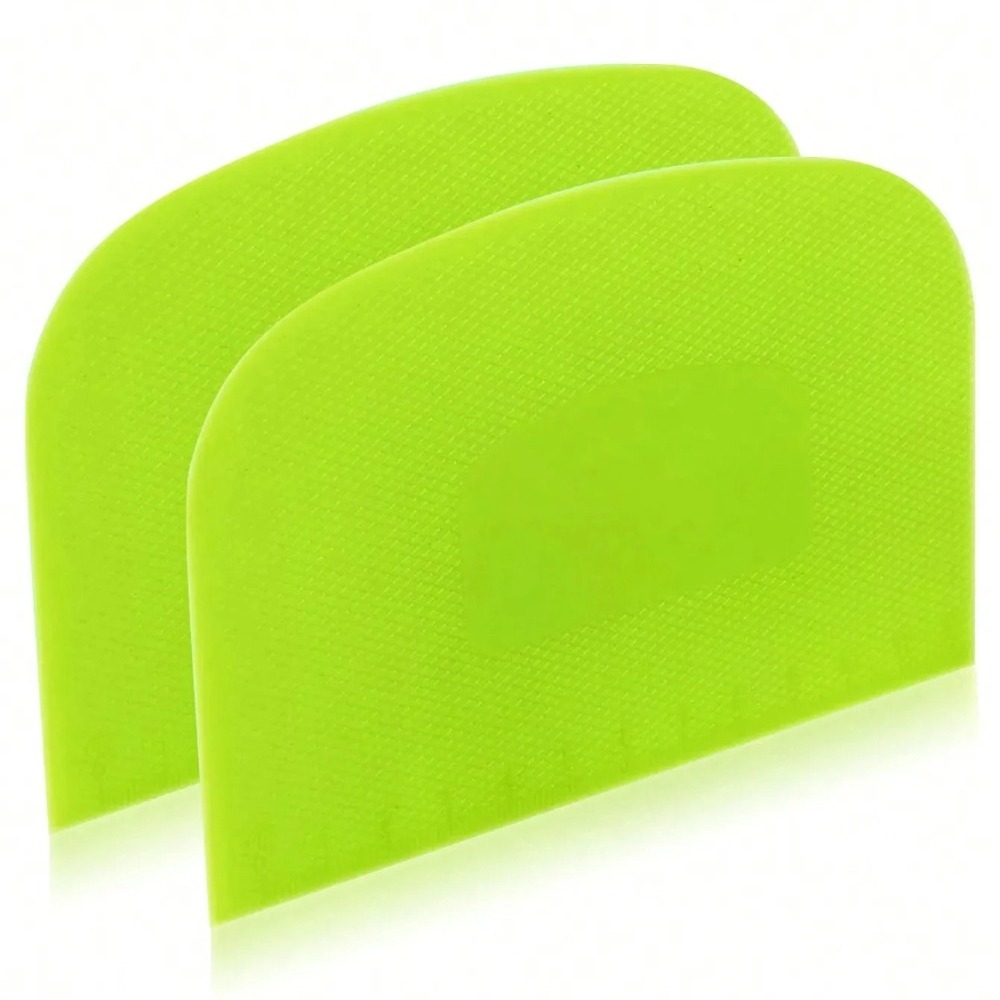 Bench Scraper Dough - Set di 2 Raschietti Flessibili per