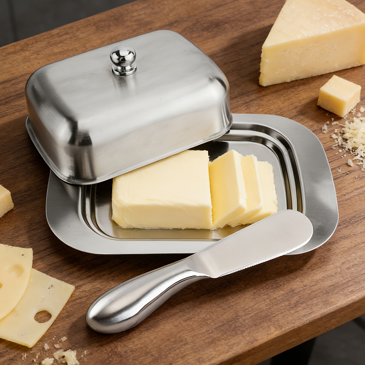 Kitchen Baking Dishes - Contenitore per Burro in Acciaio Inox