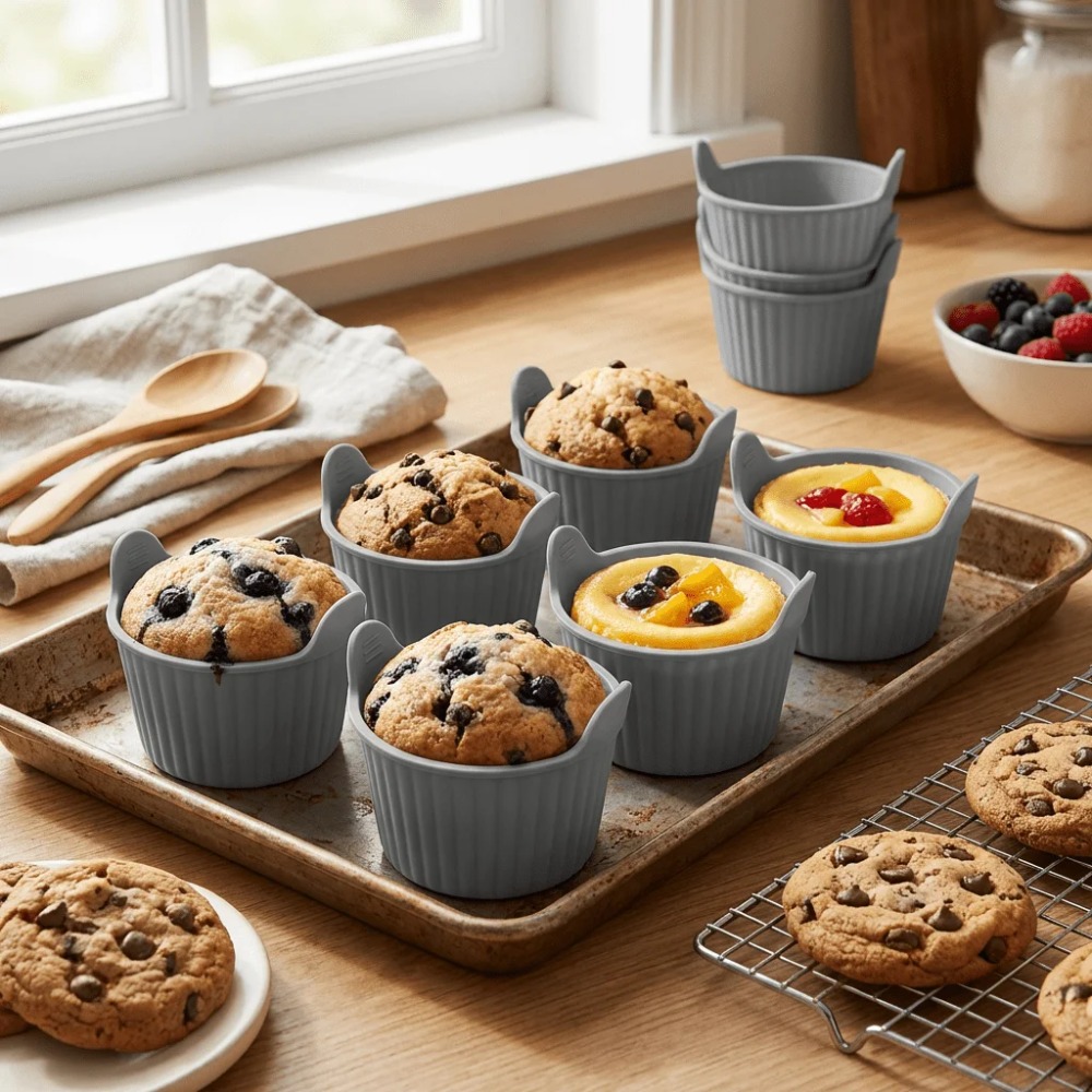 Set di 6 Stampi in Silicone pe - Kitchen Pro Baking Tray recensione e prezzo