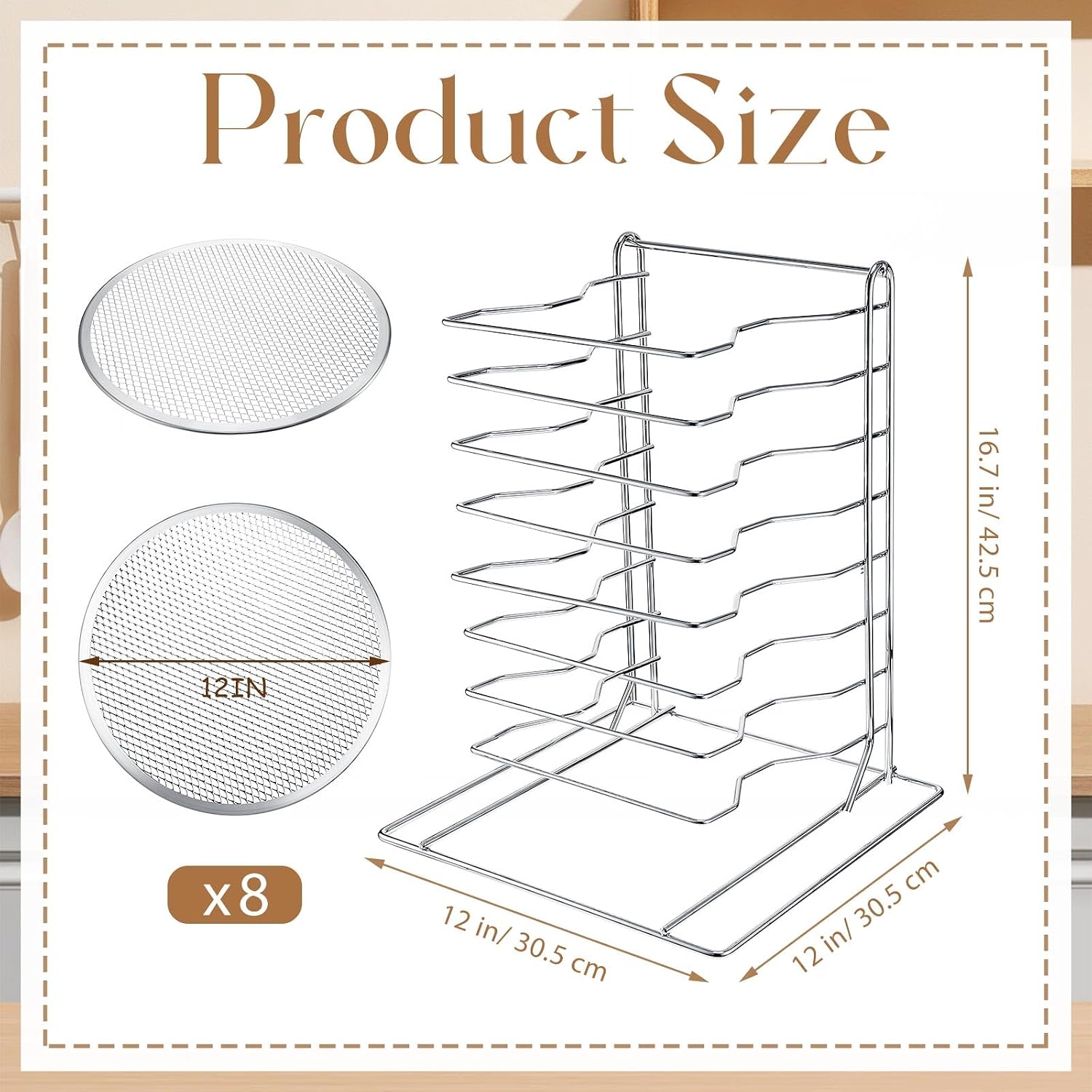 Supporto per pizza a 8 livelli - Kitchen And Baking Equipment recensione e prezzo
