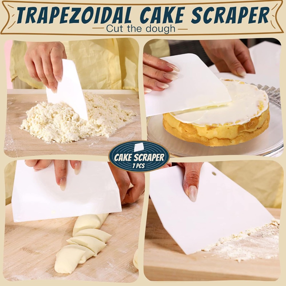 Set di 7 raschietti e lisciato - Bench Scraper Dough recensione e prezzo