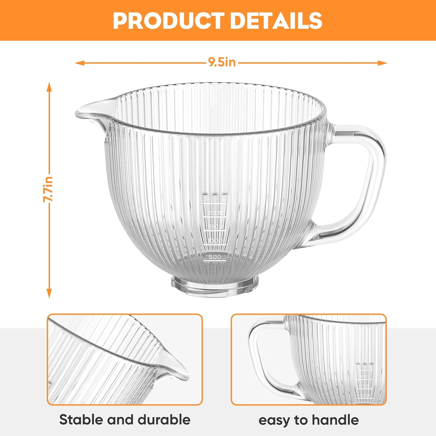GVODE Ciotola in vetro per mix - Kitchenaid Baking Set recensione e prezzo