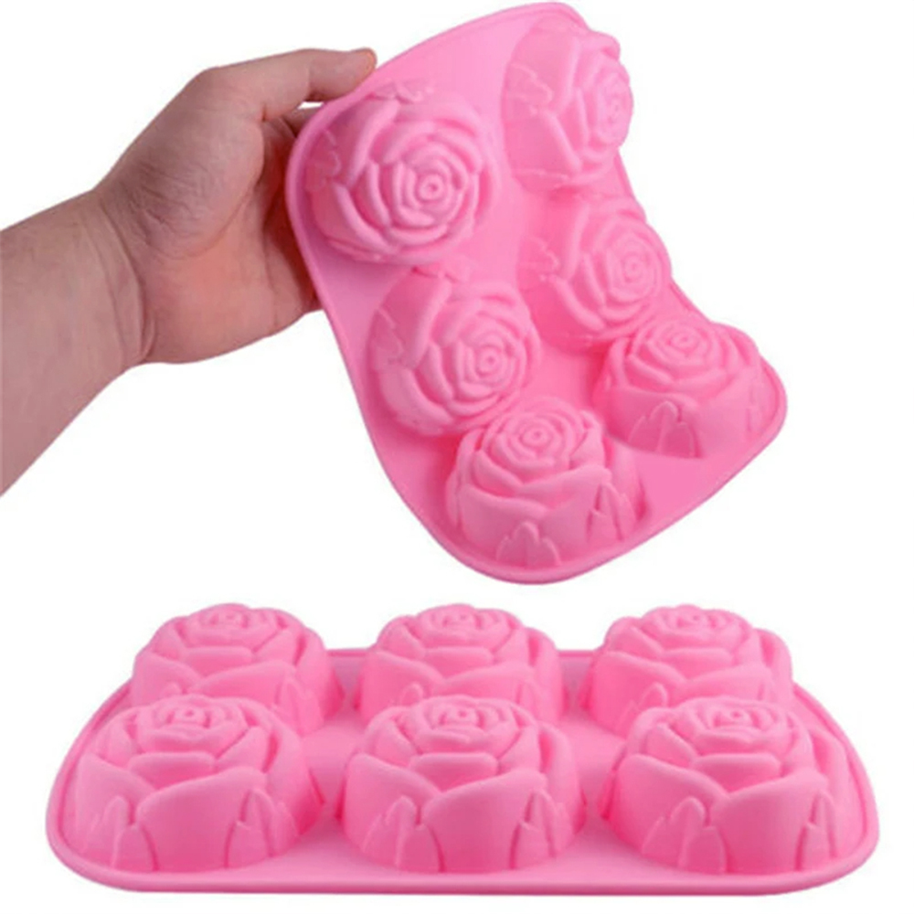 6 fori Fiore Rosa Sapone fatto - Kitchen Baking Dishes recensione e prezzo